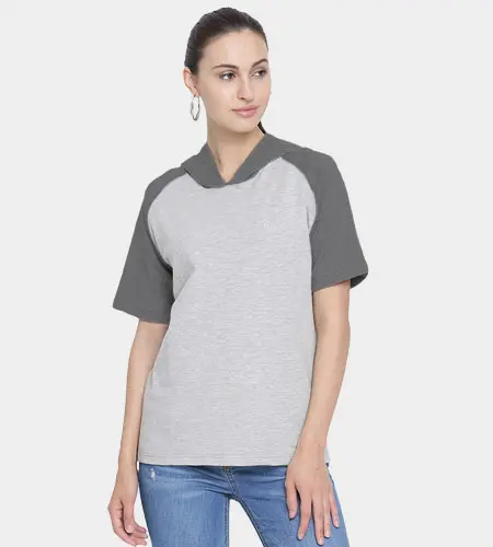 Tailormade Women's Hoodie Raglan Half Sleeves