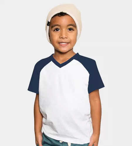 Tailormade Boy's V-Neck Raglan Half Sleeve