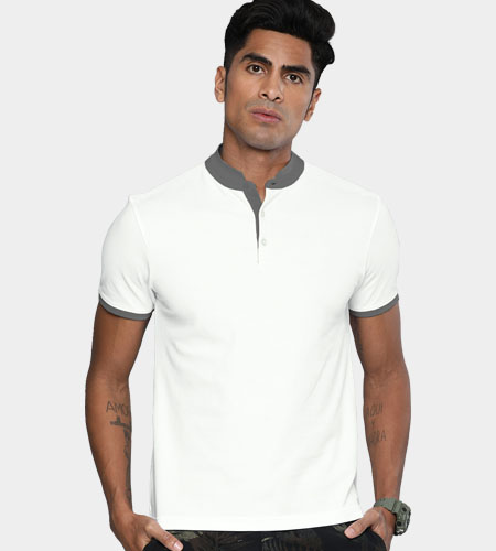 custom Tailormade Chinese Collar Polo Shirt