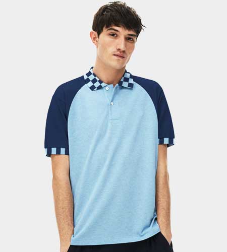 custom Tailormade Men's Jacquard Raglan Polo